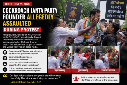 Cockroach Janta Party Founder Allegedly Assaulted During Jaipur Protest