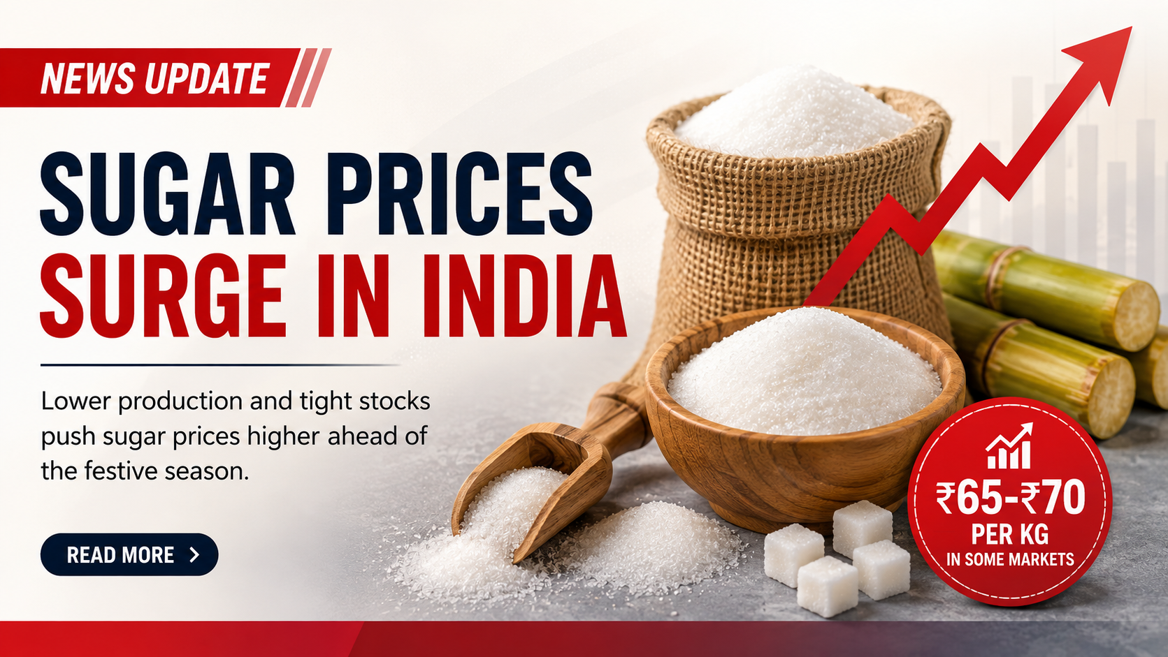 Sugar Prices Rise Sharply in India: Why Is Sugar Getting More Expensive?
