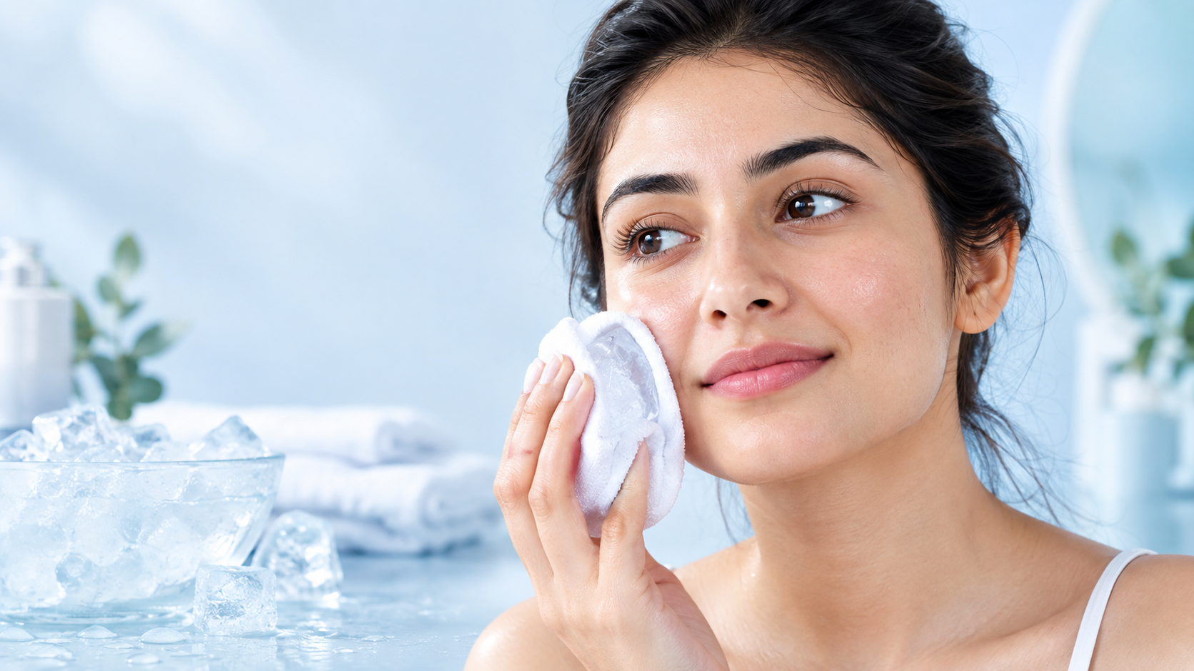 Myth vs Fact: Can Rubbing Ice on Your Face Really Reduce Pores?